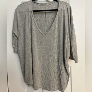 Grey and White Long Length Tshirts